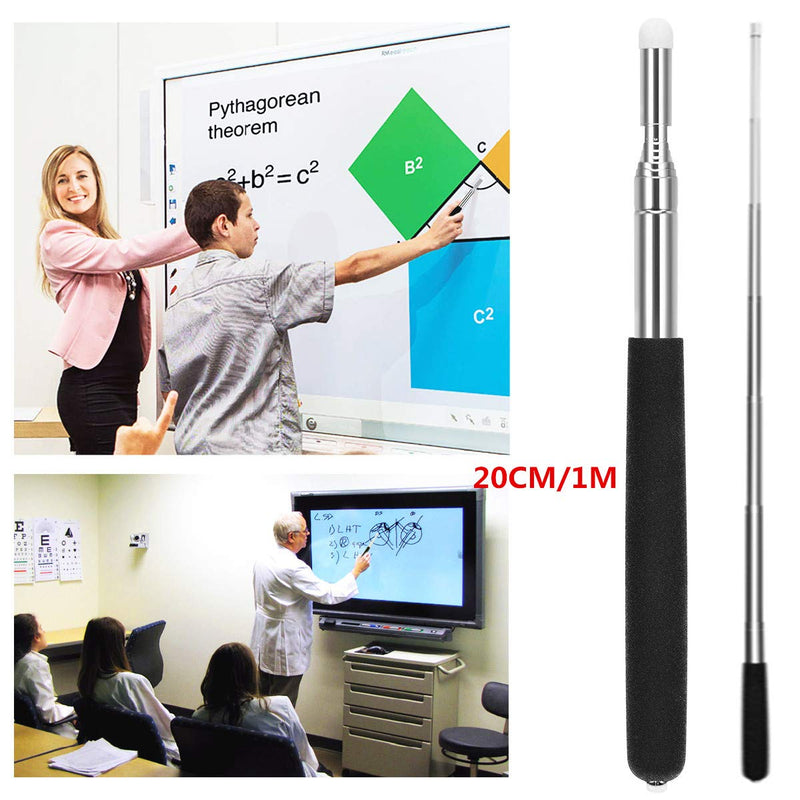 [Australia - AusPower] - BESPORTBLE Hand Pointer Stick Extendable Telescopic Retractable Pointer Handheld Presenter Classroom Teacher Whiteboard Pointer 