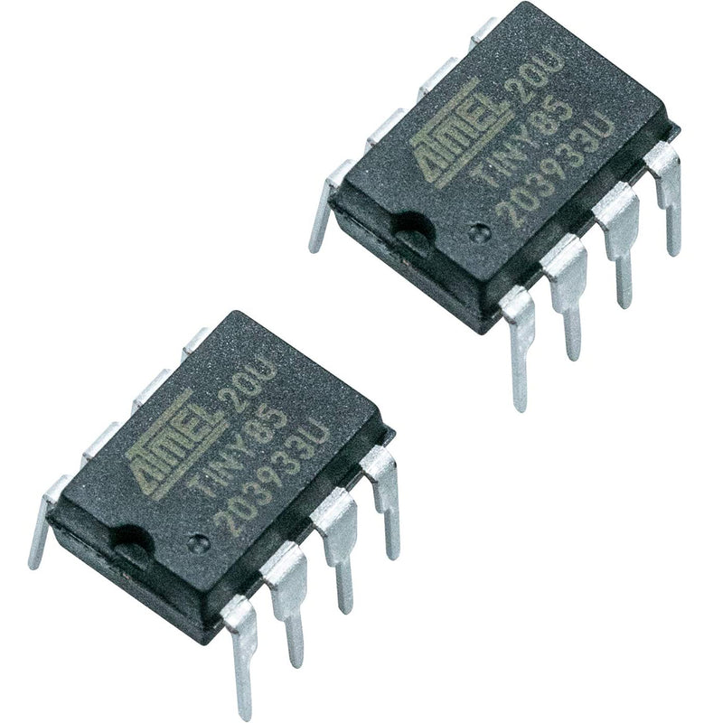 [Australia - AusPower] - risingsaplings 2pcs ATTINY85-20PU DIP-8 IC ATTINY85 MCU 8BIT Microcontroller with 8KB 