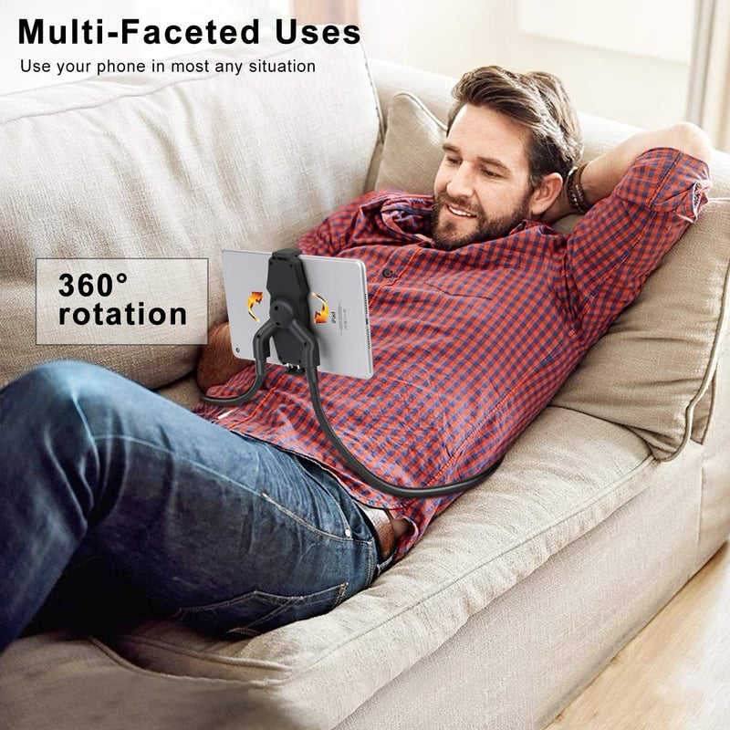[Australia - AusPower] - B-Land Cell Phone Holder, Tablet Holder iPad Stand Universal Phone Stand, Lazy Bracket, DIY Flexible Gooseneck Mounts with Multiple Function 