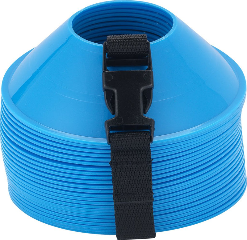 [Australia - AusPower] - American Challenge Soccer Mini Disc Cones Royal (25 mini cones) 