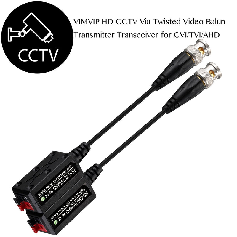 [Australia - AusPower] - VIMVIP [Upgraded] 4 Pairs Split Joint Mini CCTV BNC HD-CVI/TVI/AHD Passive Video Balun Transceiver 