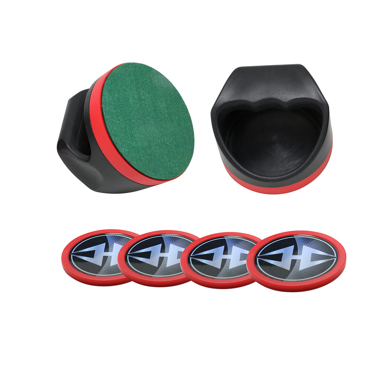 [Australia - AusPower] - Hathaway Arcade Air Hockey 4-in Strikers and 3-in Pucks - Black and Red 