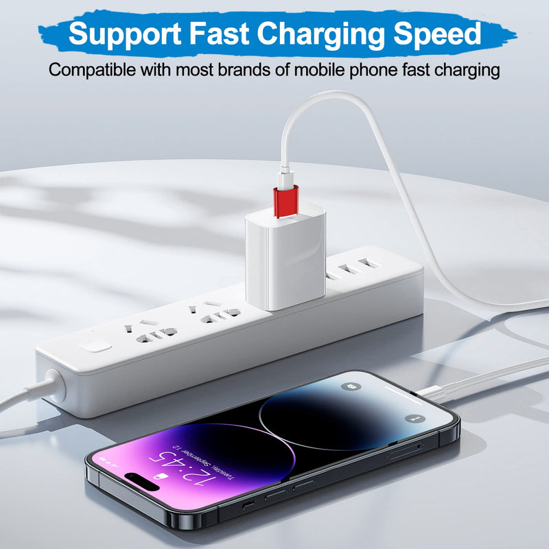 [Australia - AusPower] - xiwxi [4 Pack USB C to USB Adapter &USB to USB C OTG Adapter,Type C Converter or Type A Converter SuperSpeed Data Transfer & Fast Charging for iPhone/PC/Samsung/iPad/Laptop/MacBook/iWatch/AirPods Red 