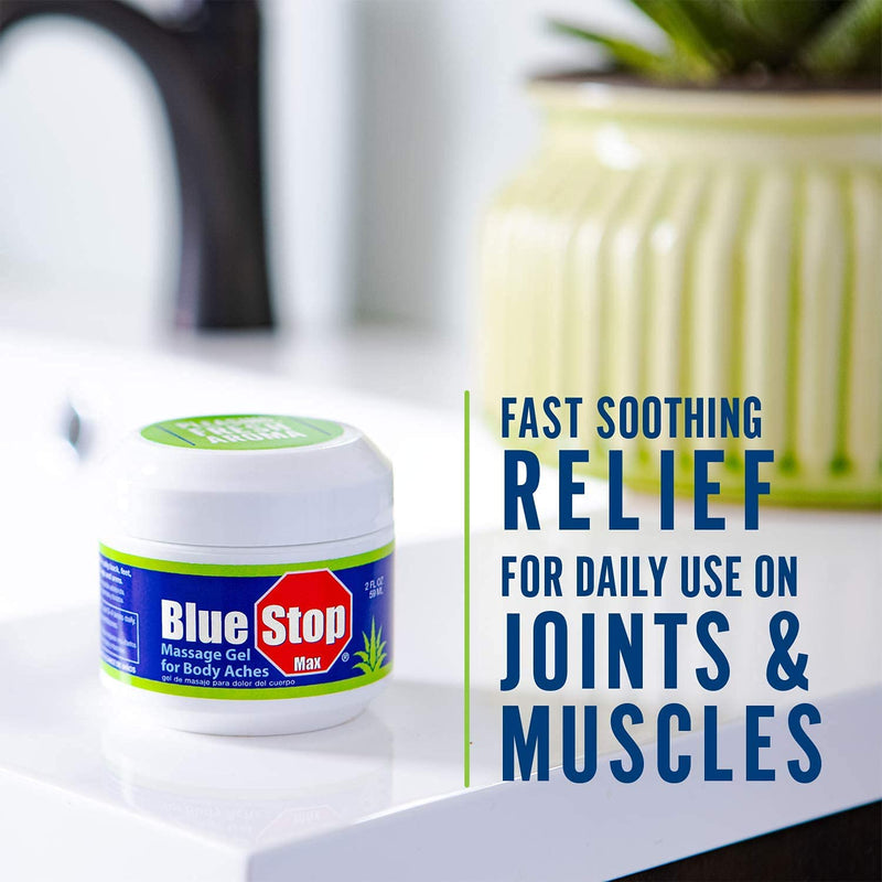 [Australia - AusPower] - Blue Stop Max Pump and Jar Bundle - Every Day, Every ACHE. Safe Relief - 3 in 1 Product Relieves Body Aches, Supports Joints & Nourishes The Skin 