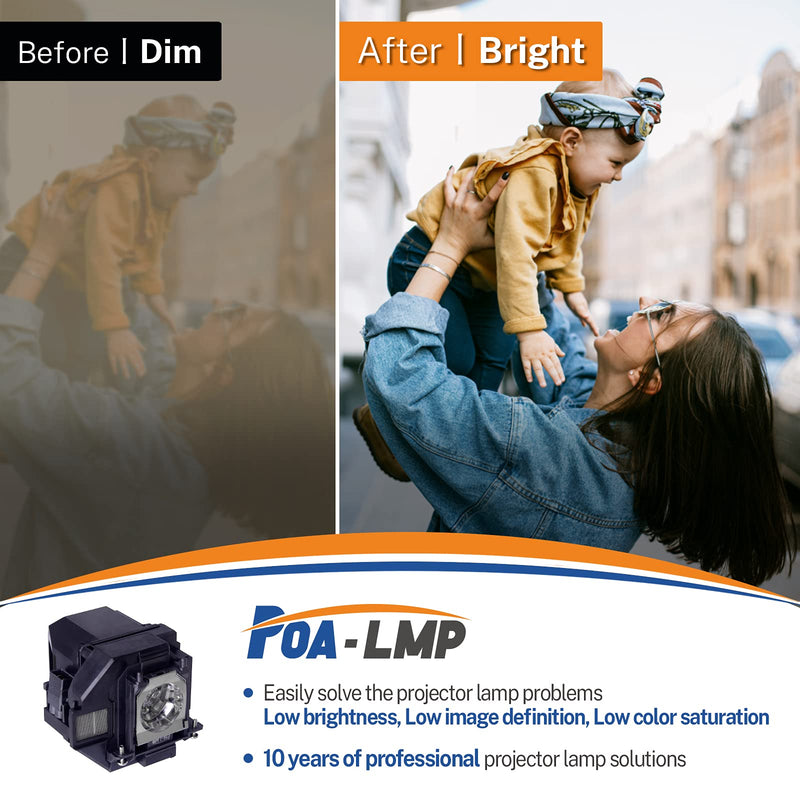 [Australia - AusPower] - POA-LMP LP96 Replacement Projector Lamp for ELPLP96 V13H010L96 Epson Home Cinema 1080 1060 2100 2150 660 760 880 VS350 VS355 VS250 VS260 EX9220 EX9210 EX7260 EX5260 EX3260 PowerLite 109W S39 W39 X39 