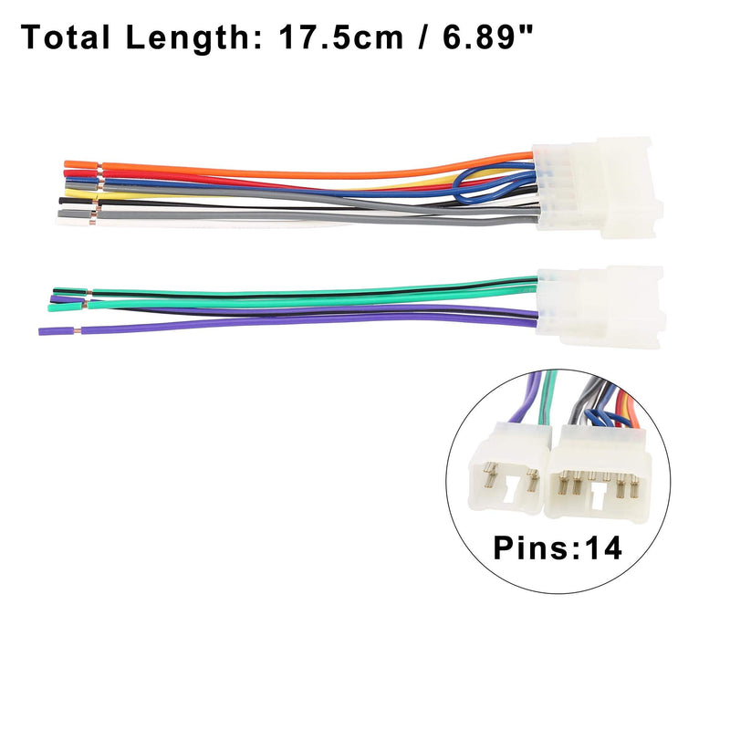[Australia - AusPower] - X AUTOHAUX 71-1761 Car Stereo CD Player Wiring Harness Wire Radio Adapter Install Plug Set for Toyota 1987-1994 for Subaru for Pioneer Headunits 