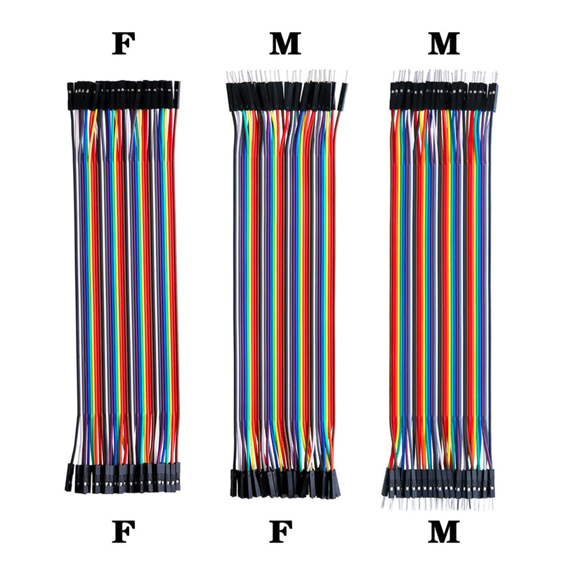 [Australia - AusPower] - ALLECIN Solderless Electronics Breadboard Jumper Wires Kit 400 830 Tie Point Breadboard 14Values Solid Jumper Wire 126pcs U-Shape Male to Male Bread Board Cable Wire Dupont Ribbon Cables for Arduino 