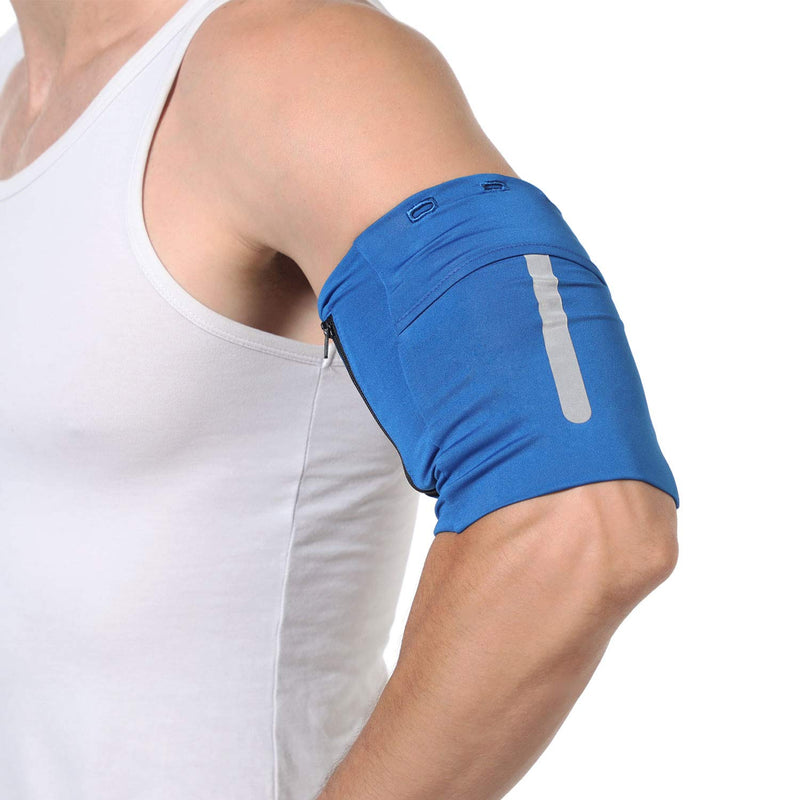 [Australia - AusPower] - Ailzos Cell Phone Armband Exercise Arm Holder for iPhone 11 Pro/XR/XS/X/8/7/6 Plus iPod Android Galaxy S8 S9 S10 S20 Note 10/9/8, Pixel 2/3XL, Workout Phone Holder for Running, Jogging, Hiking, Blue S Small 