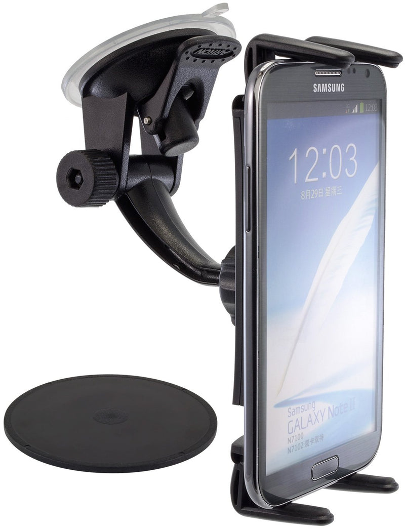 [Australia - AusPower] - Arkon Windshield and Dash Suction Car Mount Holder for Samsung Galaxy S10 S9 S8 Note 9 8 5 Black Retail 