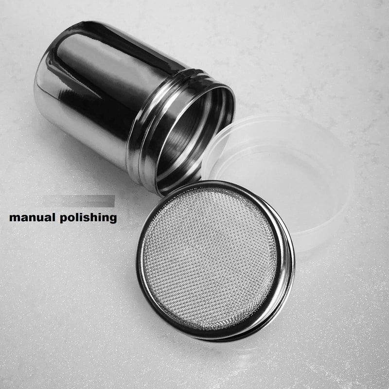 [Australia - AusPower] - 1 Pack Shaker Sifter Dispenser Duster Container Stainless Steel For Cinnamon Flour Powdered Sugar baking soda Cocoa Cornstarch ect. (Model-1) 1 
