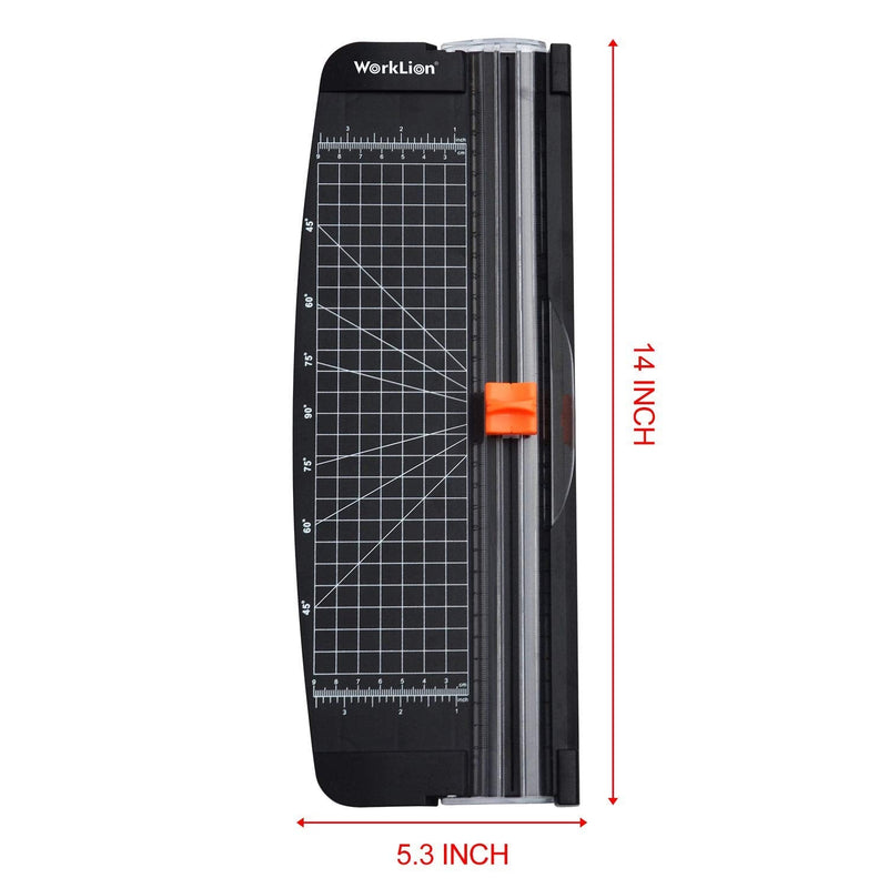 [Australia - AusPower] - WORKLION Small Paper Trimmer, Portable Paper Cutter for Label, Origami, Card, Photo, Coupon, Scrapbook, Cardstock, Laminated Paper, and Craft Project 
