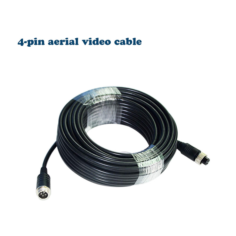 [Australia - AusPower] - Collyon (17FT / 5m) Backup Camera Cable, 4-pin Aviation Video Extension Cable, Car Video Extension Cable Backup Camera Extension Cable,AV Extension Cable CCTV Rear View Camera,Car Video System 17-FT 