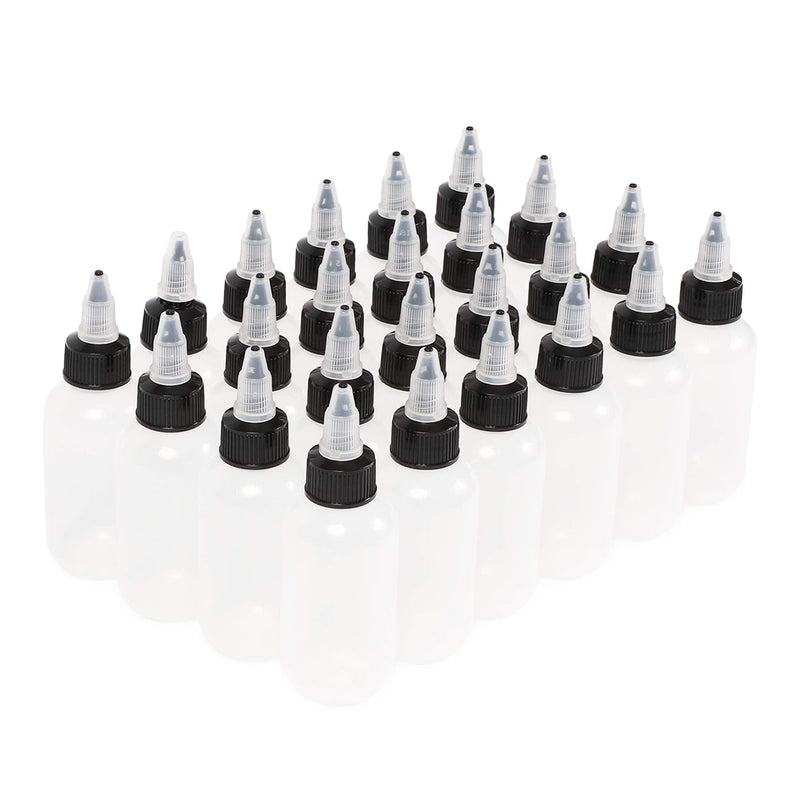 [Australia - AusPower] - Boston Round Bottles with Twist Caps (2 oz, 24 Pack) 