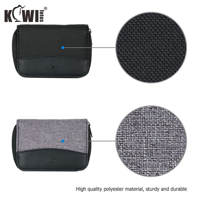 [Australia - AusPower] - (24 SD + 4 CF) 28 Slots Memory Card Case Holder with Labels, SD Card Wallet Storage for 24 SD SDXC SDHC Cards + 4 CF XQD Cards, Portable Carrying Cases Organizer with Number Sticker - Grey Gray, 24 SD + 4 CF 