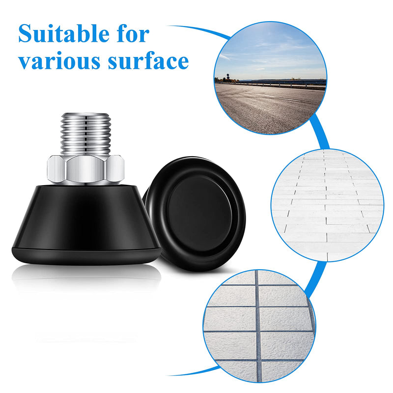 [Australia - AusPower] - 2 Pieces Roller Skate Toe Stoppers Rubber Skate Stoppers Plugs PU Rubber Roller Skates Brake 82A PU Toe Stops Replacement Skate Wheels Accessories for Double-Row Roller Skating Black 
