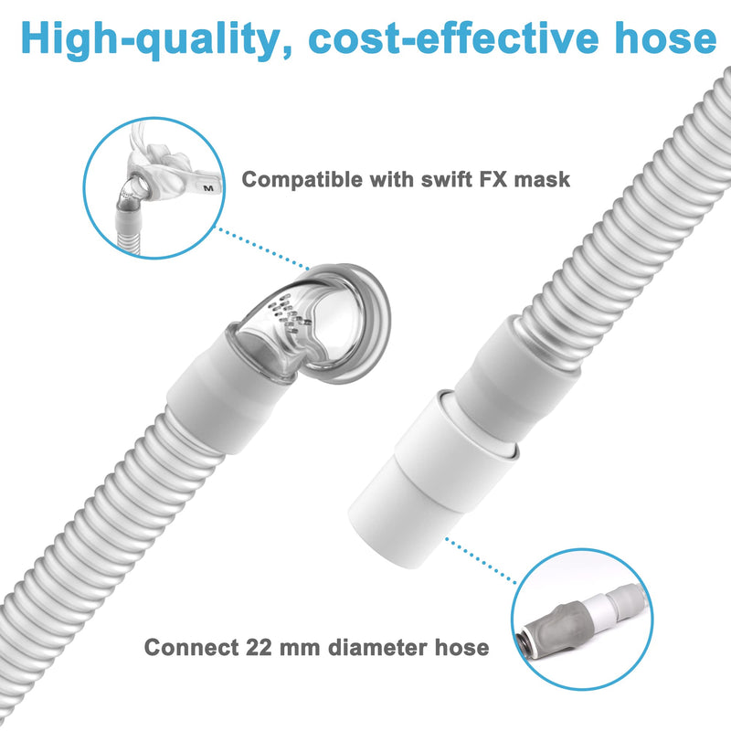 [Australia - AusPower] - 2 Packs Replacement Tube for Swift Fx, Avoid Leakage and No Noise, Only Short Tube for Swift Fx, Medihealer Supplies 