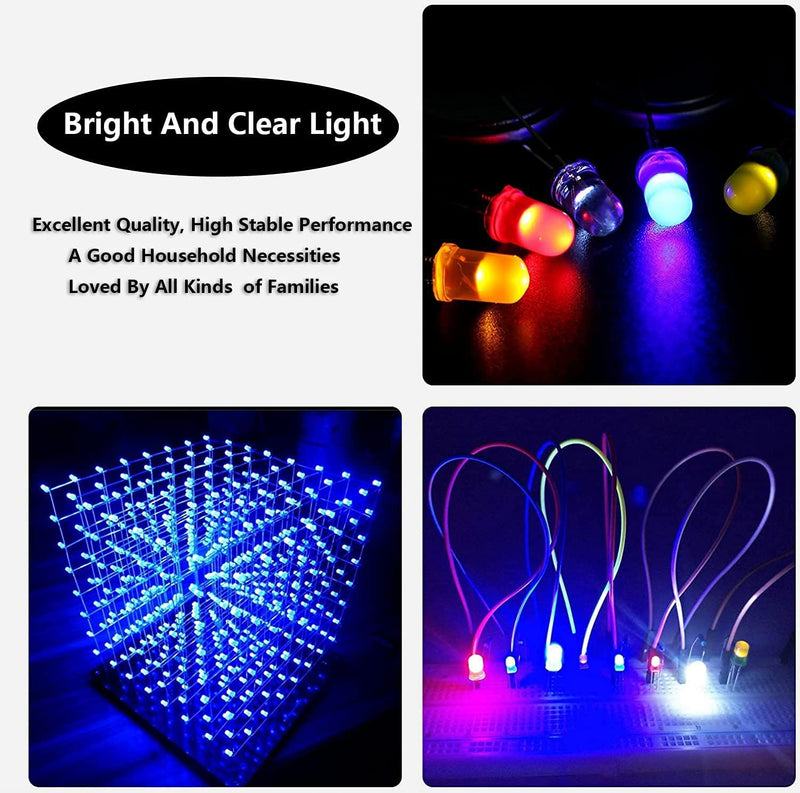 [Australia - AusPower] - YIWANSON 100 Pcs 3mm Led Diodes Assortment, Super Bright Mini Round Shape Light Bulb Beads Micro Lamp Electronic Project Kit, Individua Led Craft Lights for Projects, Green Light 3mm Green 