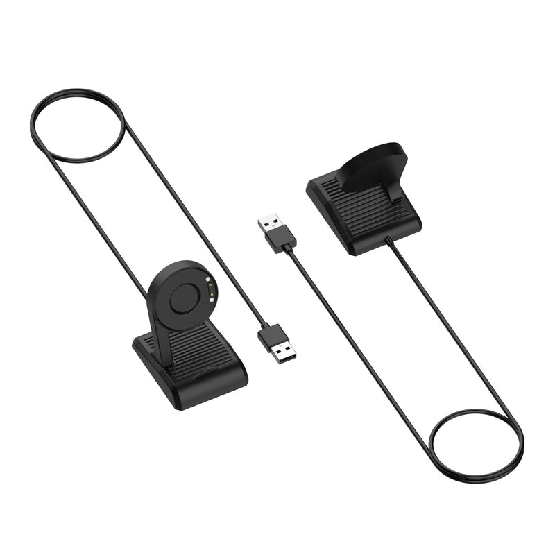 [Australia - AusPower] - Compatible with TicWatch Pro 3 Charger Stand, 3.3ft Power Charging Cable Cord Replacement Magnetic Charging Dock for Ticwatch E3/Pro 3/Pro 3 Ultra/Pro 3 LTE Smart Watch (2pcs Black) 2pcs Black 