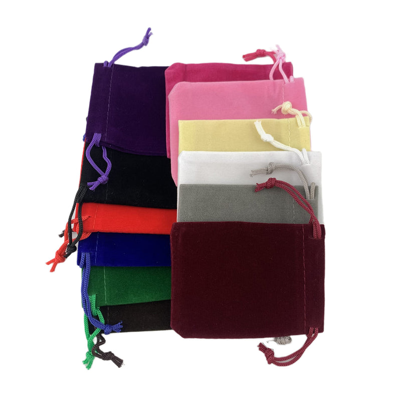 [Australia - AusPower] - Palmhomee Pack of 48 Velvet Drawstring Bags Gift Bag Velvet Pouch For Jewelry Wedding and Party Favor (2.8x3.6 Inch, Mixed Colors) 