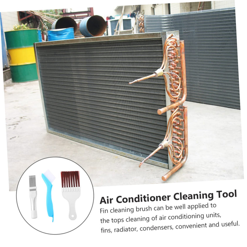 [Australia - AusPower] - HOMSFOU 1 Set Air Conditioner Cleaning Brush Kitchen Cleaning Brush Cooling fin Comb Cleaner Brush a/c Condenser air Conditioning Condenser Air Conditioner Cleaning Tool Clean Brush fins 