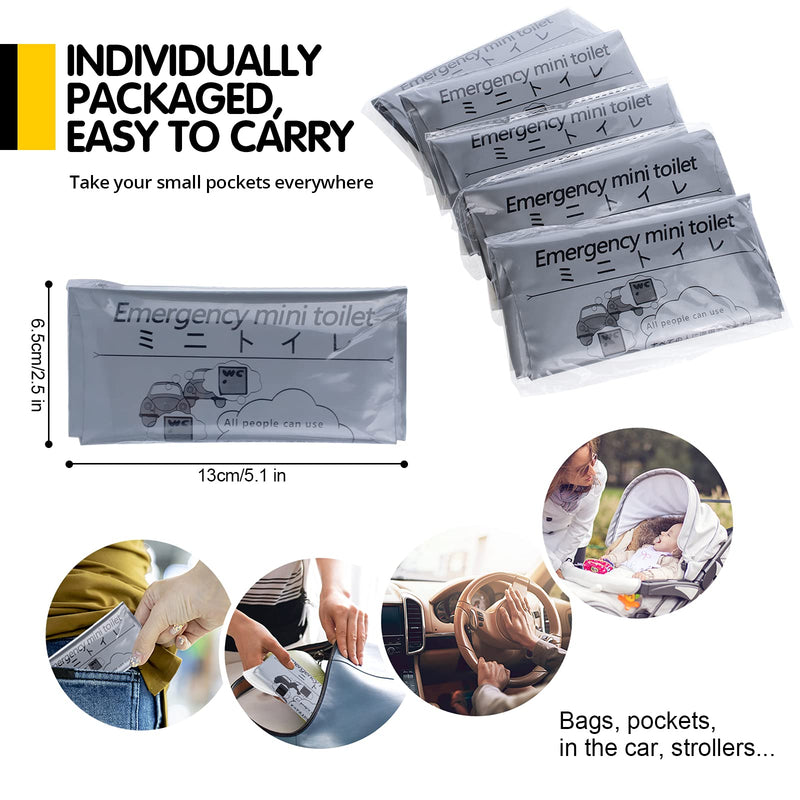 [Australia - AusPower] - SANPUK Emergency Portable Urine Bag, 20 Pack Travel Urinal Bag, Unisex Urinal Bag, Disposable Urine Bag Suitable for Camping, Travel, Traffic Jams, Pregnant Women, Children, Patients 