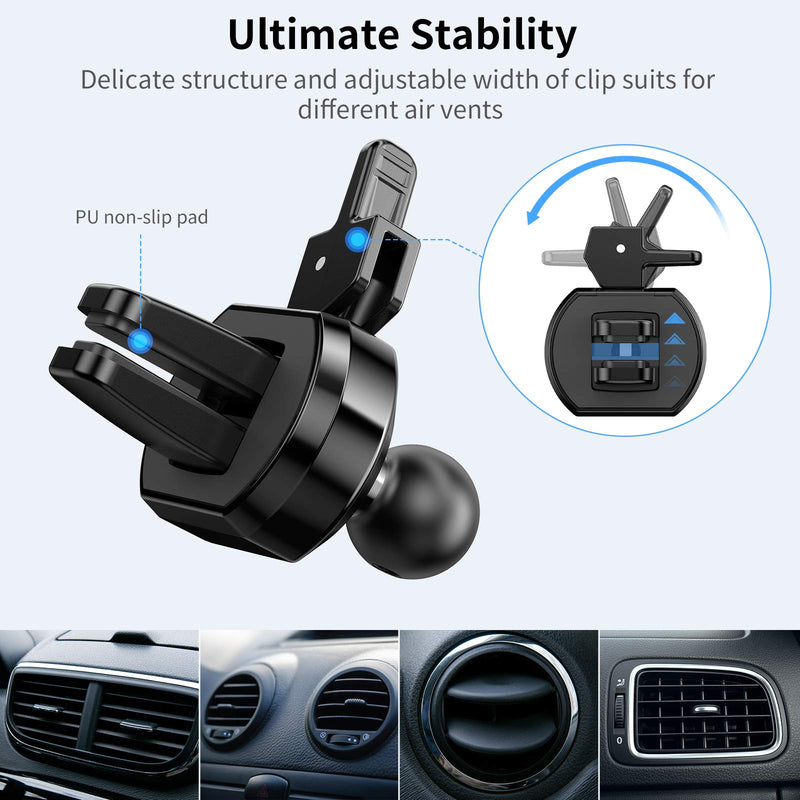 [Australia - AusPower] - UNBREAKcable Vent Phone Mount for Car - [Ultra Stable] Air Vent Universal Car Phone Holder Mount [Big Phones Friendly] [Easy Clamp] Fit for iPhone 13 Pro Max Galaxy Note All Mobile Cell Phones 