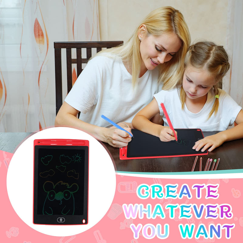 [Australia - AusPower] - 4 Piece LCD Writing Tablet Doodle Board Electronic Toy 8.5 Inch Colorful LCD Writing Board Electronic Tablet Writing LCD Erasable Drawing Pad Reusable Writing Pad (Blue, Red, Green, Pink) Blue, Red, Green, Pink 
