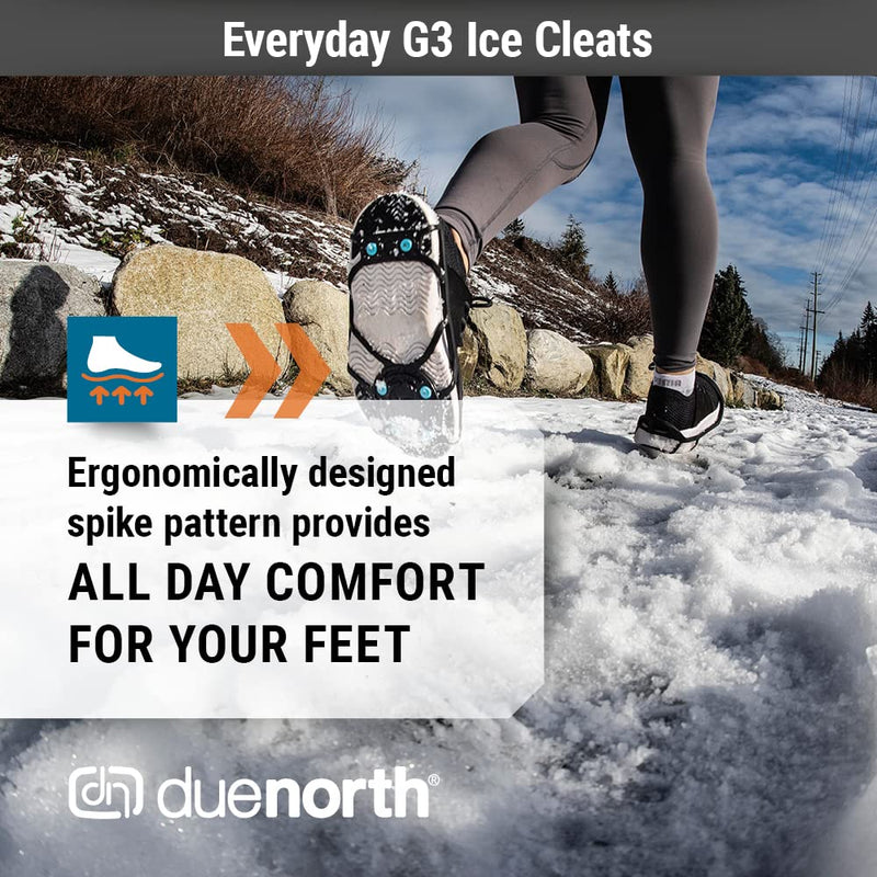 [Australia - AusPower] - Due North Everyday G3 Ice Cleat for Walking and Running on Snow and Ice (1 Pair) 