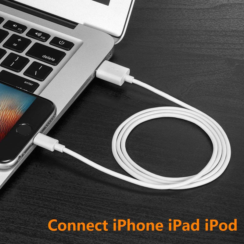 [Australia - AusPower] - 2Pack iPhone Charger Cable,Apple MFi Certified Chargers for iPhone/iPad USB Wall Fast Charging to Lightning Cable Compatible with iPhone 12 11 Pro Max XS XR X 8 7 6S 6 Plus SE 5S Connector Data Sync 