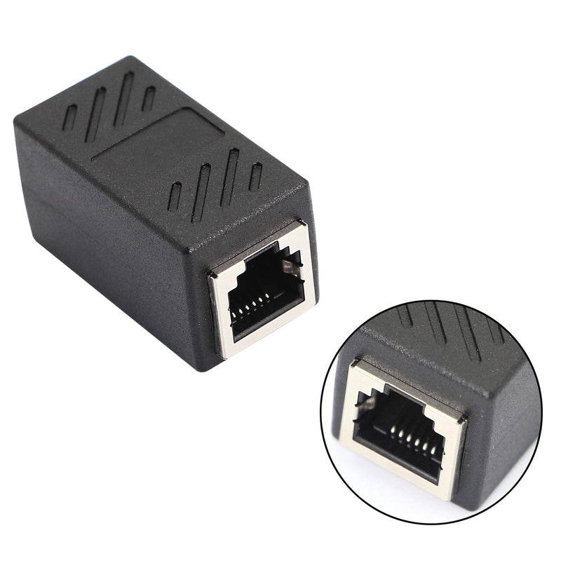 [Australia - AusPower] - SinLoon RJ11 Coupler RJ11 Female to Female 6P6C Telephone Inline Coupler Straight Telephone Cable Extension Adapter for Landline Fax Machine (Straight) 