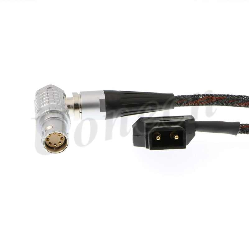 [Australia - AusPower] - Uonecn Right Angle 8 Pin Female to D-tap Flexible Power Cable for Arri Alexa Mini Camera 