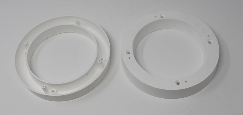 [Australia - AusPower] - 2 Pack White Plastic 1" Depth Ring Adapter Spacer for 5.25"- 6" Car Speaker USA 