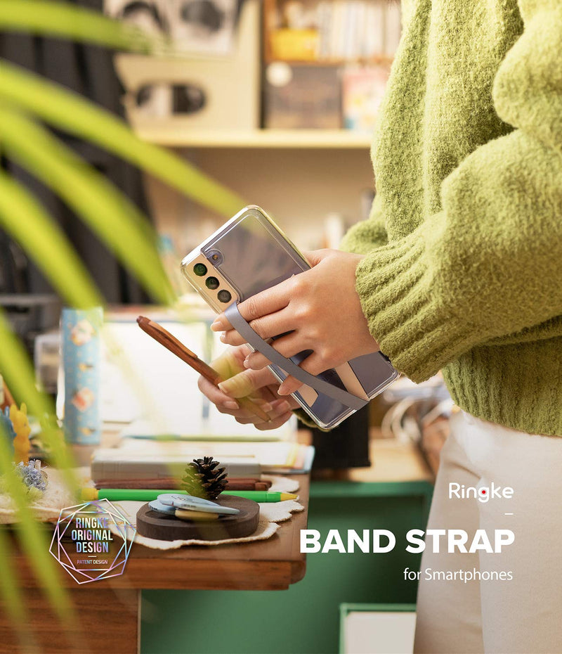 [Australia - AusPower] - Ringke Band Strap Slim, Microfiber Phone Strap Holders for Smartphone Case - Ticket Band 2 