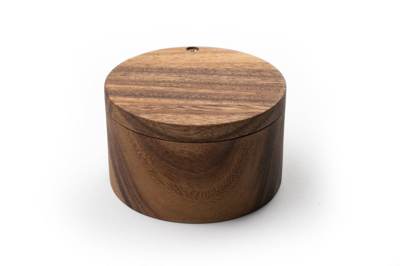 [Australia - AusPower] - Ironwood Gourmet 28221 Appalachian Salt Cellar, Acacia Wood, 4 x 4 x 2.5 inches 