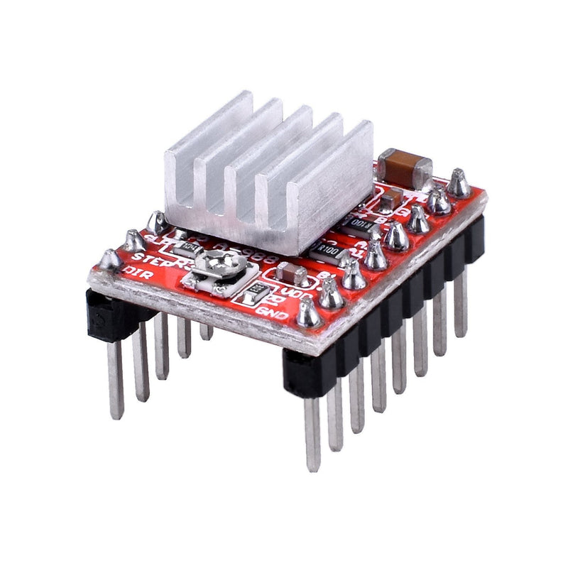 [Australia - AusPower] - HiLetgo 5pcs A4988 Stepstick Stepper Motor Driver Module with Heat Sink for 3D Printer Reprap Suitable for Mendel Huxley Arduino 