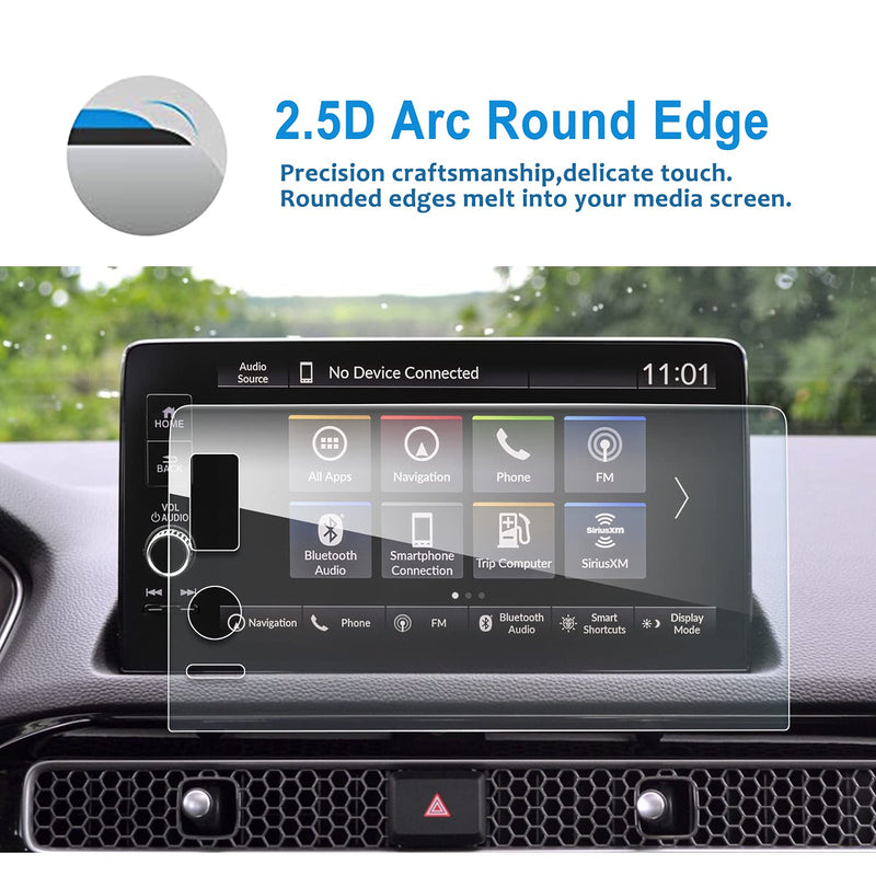 [Australia - AusPower] - LFOTPP Glass Screen Protector for 2022 H*onda Civic 9 Inch Tempered Glass Navigation 9H Hardness Car Infotainment Stereo Display Center Touchscreen Protective Film 9-Inch 