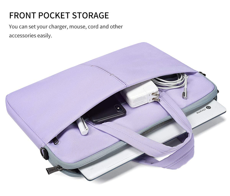 [Australia - AusPower] - 17.3 Inch HP Laptop Case, Protective Shoulder Strap Case for 2020 Lenovo L340 17.3" Laptop/Lenovo IdeaPad 330 320, Dell Inspiron 17 3000 7000 5000 Sleeve Bag(Purple) 17.3 Inch Purple 