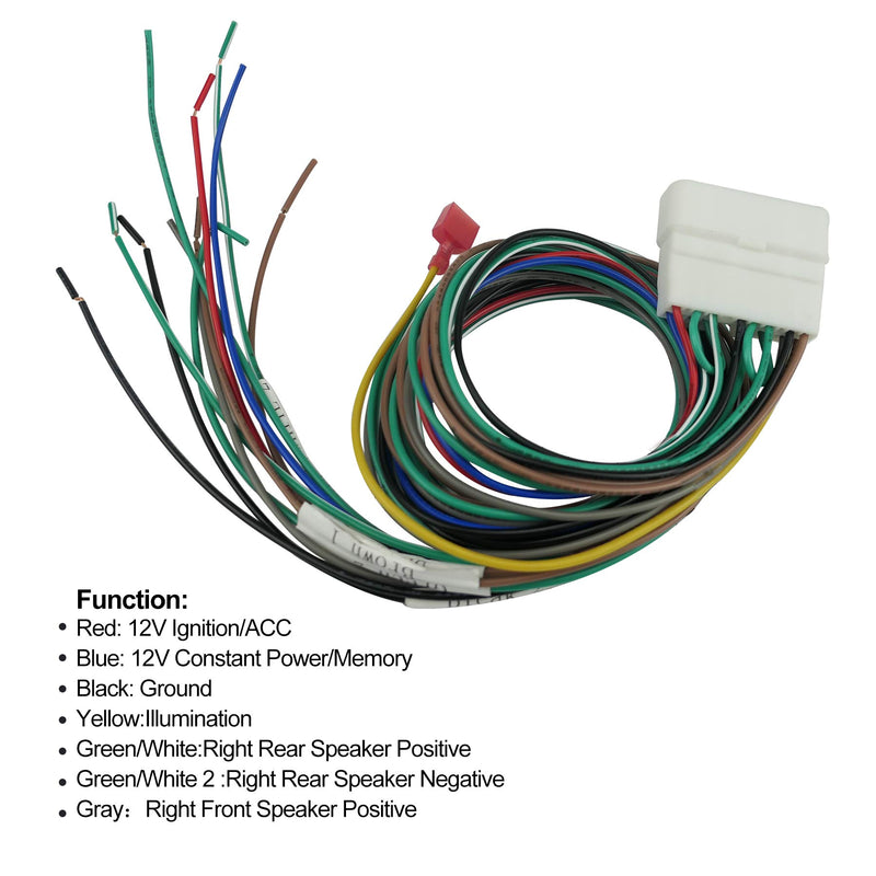 [Australia - AusPower] - Radio Wiring Harness Amp Bypass Aftermarket Stereo Adapter Connector Plug Fit for Lexus IS300 2001-2005 