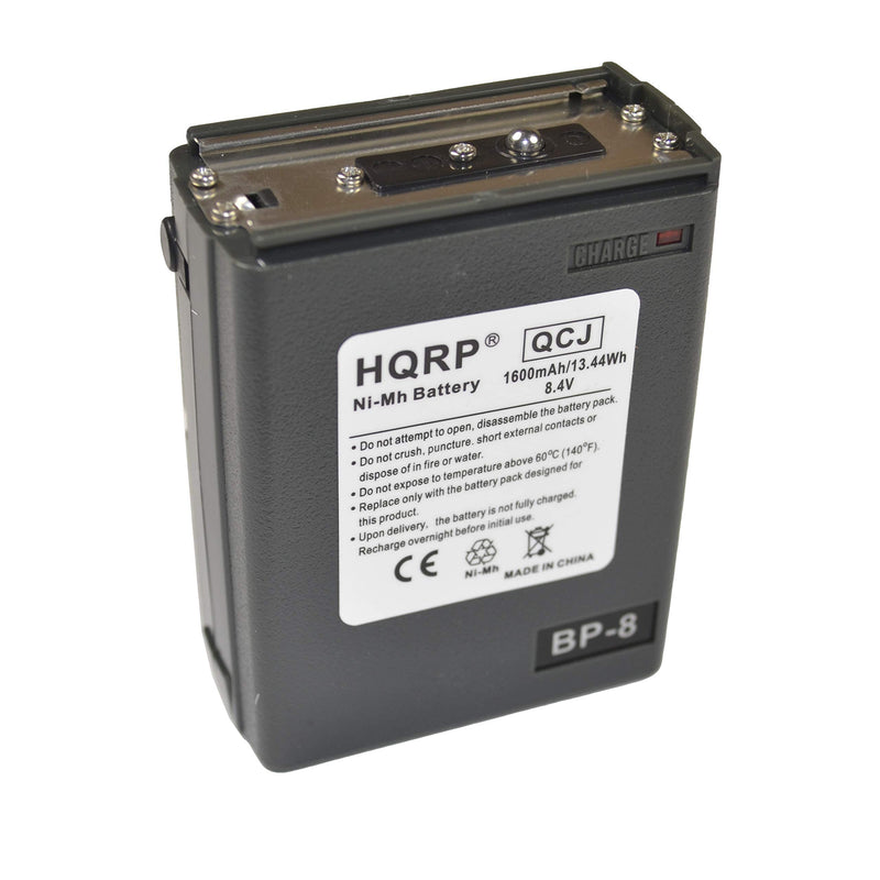 [Australia - AusPower] - HQRP 1600mAh Ni-MH Battery Compatible with Icom BP-8 IC-02AT / 2AT / IC-03AT / 3AT IC-2GAT / 4GAT / 2A / 32A / 32E IC-M2 / M5 / M11 / M12, IC-U2, IC-U12, IC-U16, IC-12GAT Two Way Radio 