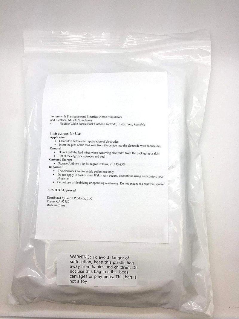 [Australia - AusPower] - TENS Unit Replacement Pads 2x2 40 Pcs Premium Reusable Electrode Pads - Self Adhesive Electro Therapy Patches for Electrical Stimulation - Non Irritating Stim Pads Design 