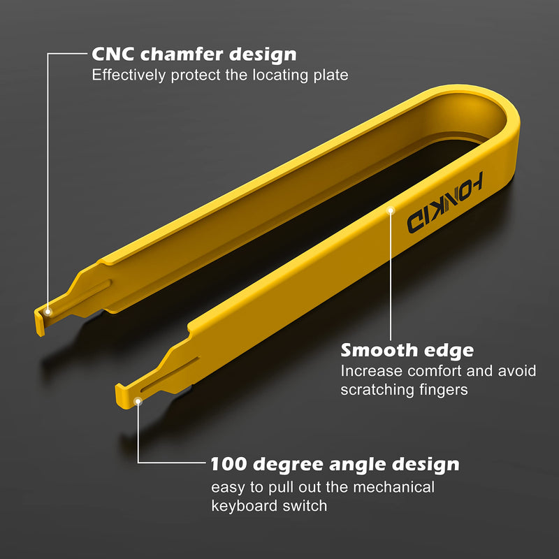 [Australia - AusPower] - HONKID Switch Puller,Stainless Steel Key Remover for Replacement Mechanical Gaming Keyboard Switches 