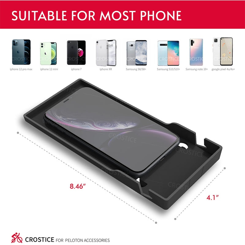 [Australia - AusPower] - Crostice Phone Tray for Peloton, Upgraded Cell Phone Holder for Peloton Bike & Bike+, Accessories for Peloton 