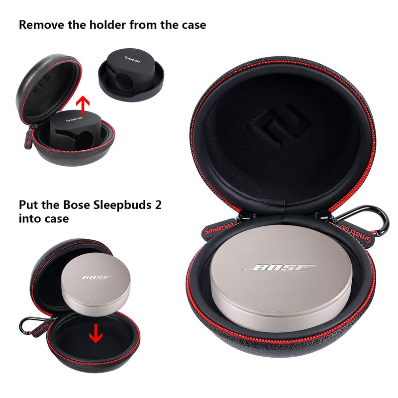 [Australia - AusPower] - Smatree Hard Earphone Case for Bose Sleepbuds 2, Bose Sleepbuds II Carrying Case, Wireless Headphone Sports Hard Carrying Case(Not Include Headphones!) 