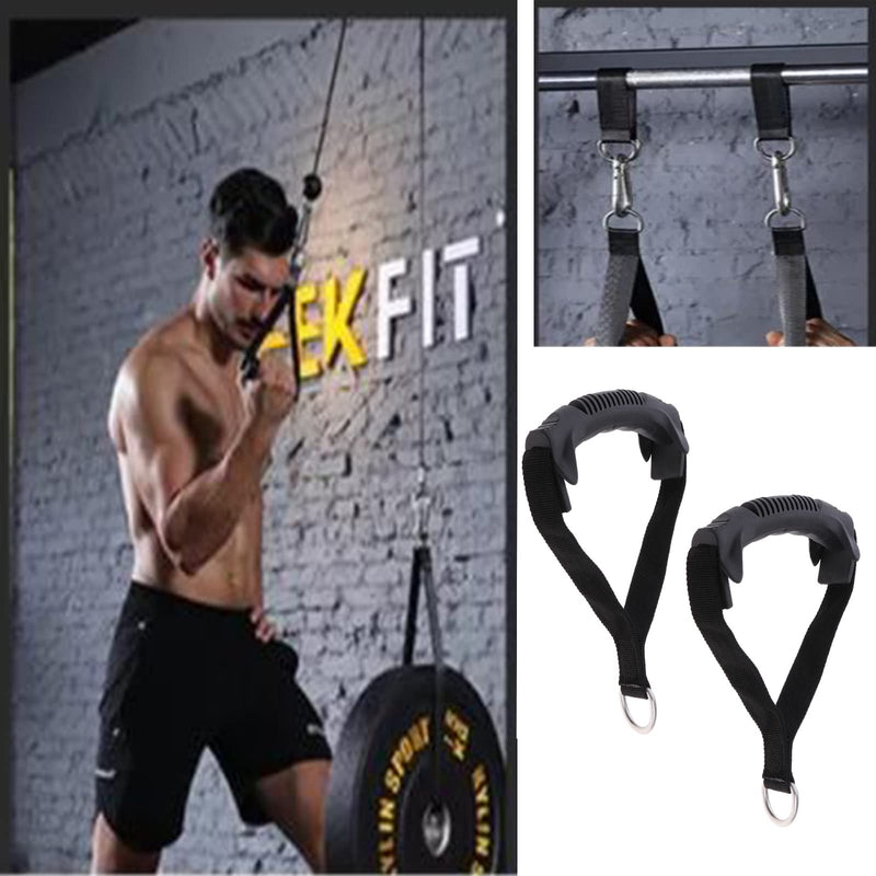 [Australia - AusPower] - Resistance Band Handles, 2pcs Heavy Duty Exercise Handles, Fitness Handles, Gym Cable Handles Cable Machine Handles 