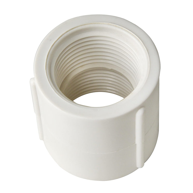 [Australia - AusPower] - FangKingNo 10pcs 0.5Inch female to female threaded PVC Fittings pipe fitting Female Coupling (Female x Female Pipe Thread) Coupler Connector White (1/2") 1/2 Inch 