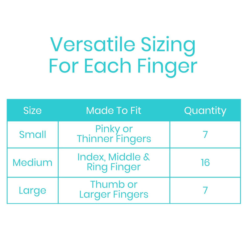[Australia - AusPower] - Vive Finger Splints For Broken Finger (30 Pack) - Thumb Protectors Support Brace For Gaming, Guitar Players - For Arthritis, Wounds, Sport Injury & Joint Pain - Fabric Guard For Pinky & Index Gray 