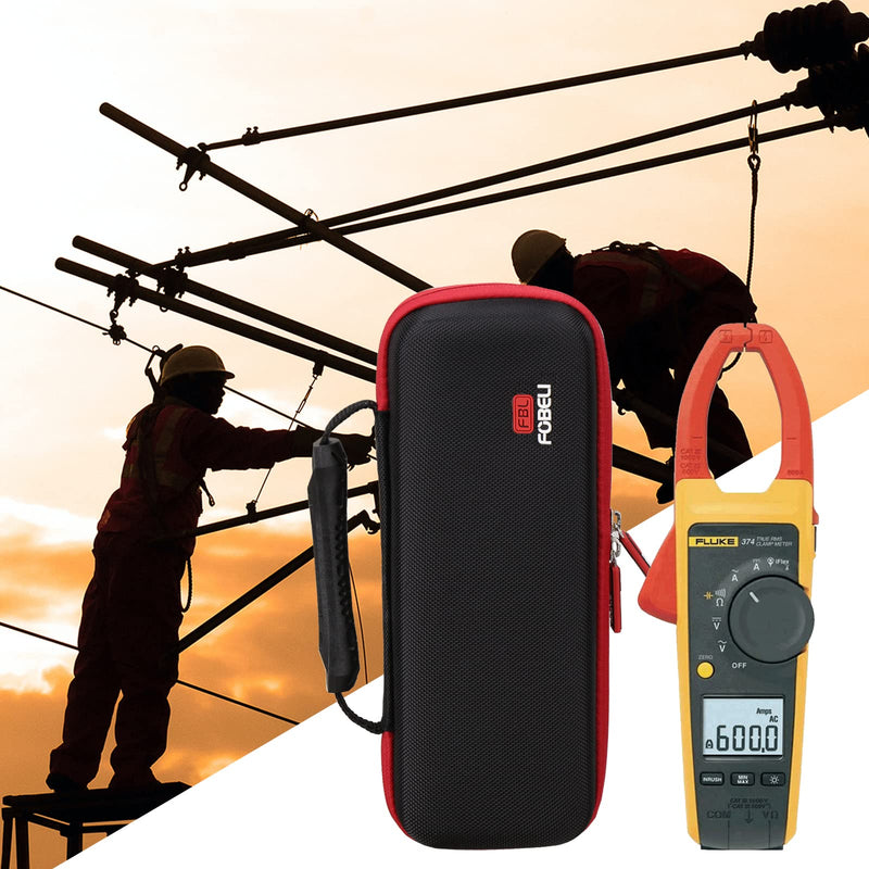 [Australia - AusPower] - FBLFOBELI EVA Hard Carrying Case for Fluke 376/374/ 375FC 1000A Ac/Dc TRMS Wireless Clamp W/Iflex, Portable Shockproof Storage Bag(Case Only) 