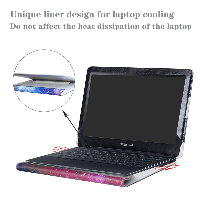 [Australia - AusPower] - Alapmk Protective Case Cover for 11.6" Samsung Chromebook 4 XE310XBA & Chromebook 3 XE500C13 & Chromebook 2 XE503C12 XE500C12 Series Laptop(Note:Not fit Samsung XE303C12 Series Chromebook),Galaxy Galaxy 