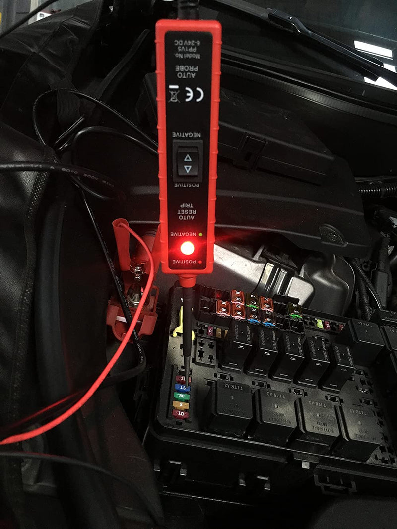 [Australia - AusPower] - TYRAREX Automotive Test Probe, 6-24V Auto Power Circuit Diagnostic Tool Electrical System Tester with LED Lights 