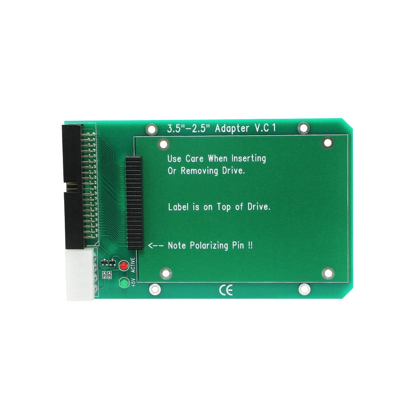 [Australia - AusPower] - SinLoon 2.5 to 3.5 IDE Adapter,2.5 Inch 44 Pin Hard Disk Drive Laptop IDE to 40 Pin 3.5 Inch Desktop PC PATA Port Converter Card 